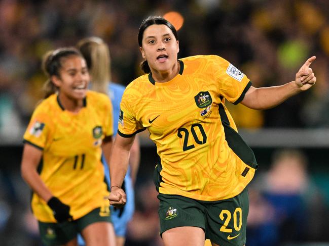 Sam Kerr is one of the world’s biggest soccer stars. Picture: AFP