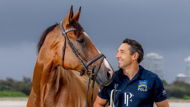 Slater will follow up his polo outing with a perusal of the yearling sales. Picture: Luke Marsden