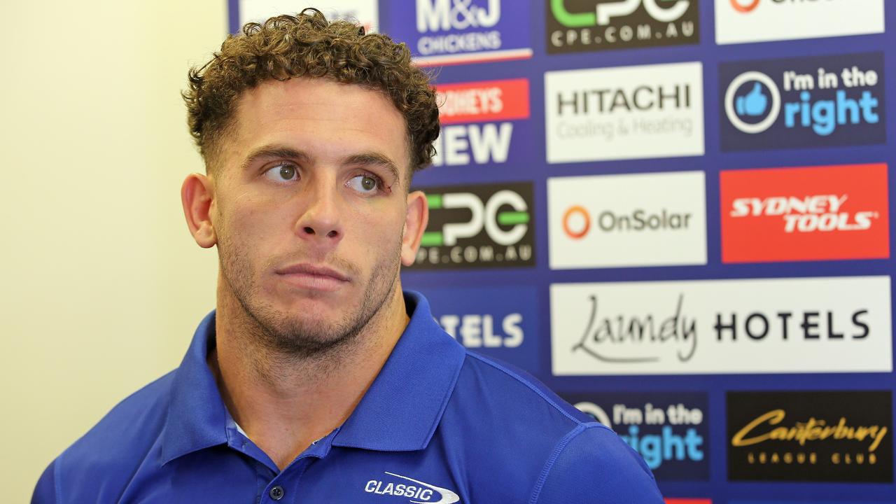 Pictured ahead of the start of the 2021 NRL season at Canterbury Bulldogs home stadium at Belmore in Sydney is Canterbury Bulldogs player Adam Elliott. Picture: Richard Dobson