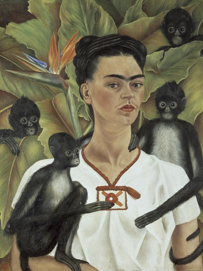 Frida Kahlo - Self-portrait with monkeys