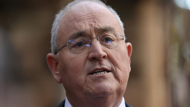 Shadow Arts spokesman Walt Secord outside Parliament House in Sydney. Picture: NCA NewsWire / Dylan Coker