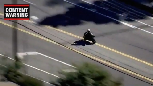 High-speed chase death shown live on TV (CBS Los Angeles)