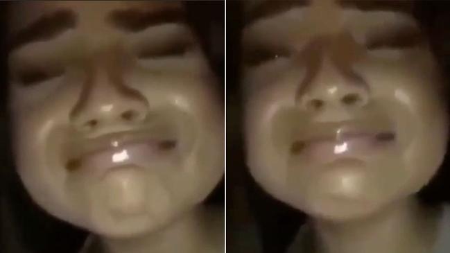 Video of girl crying while overhearing her parents having sex  