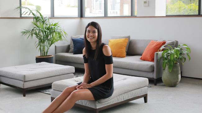 Canva CEO Melanie Perkins at the Sydney headquarters: ‘We’ll be doubling down on the huge potential of Canva in the workplace’