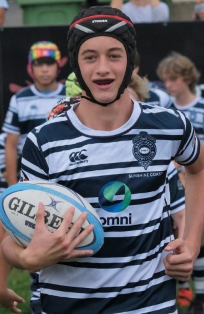 Sunshine Coast junior rugby union star Lachlan Byrne.