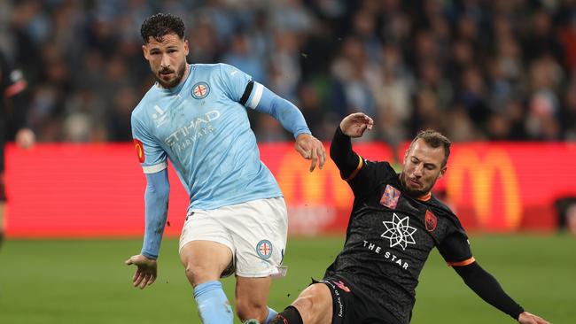 Mathew Leckie (left) is set to star for Melbourne City in the A-League grand final. Picture: Robert Cianflone/Getty Images