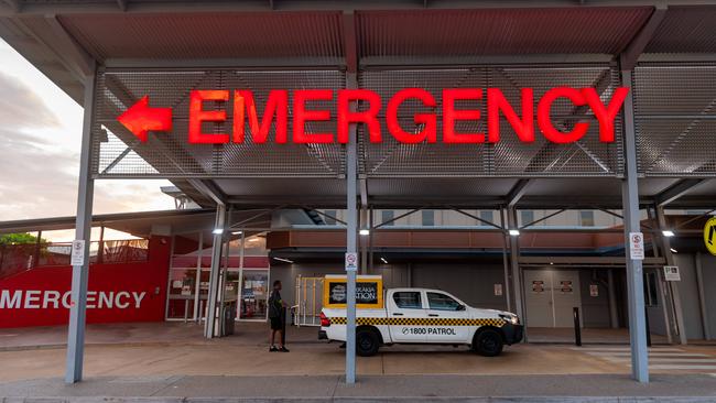 The woman has been admitted to the Royal Darwin Hospital. Photograph: Che Chorley