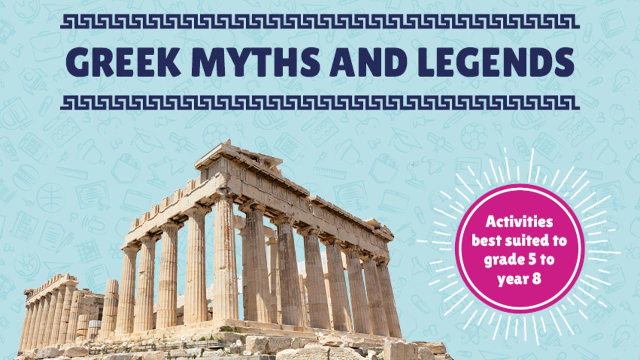 artwork for Greek Myths and Legends inquiry kit