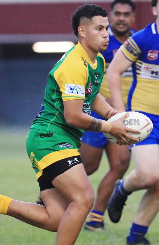 Gladiators' Shaun Stephens in the Cairns District Rugby League (CDRL) match between the Mareeba Gladiators and the Cairns Kangaroos, held at Davies Park, Mareeba. Picture: Brendan Radke