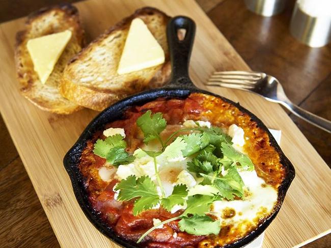 Stewart’s favourite: Turkish baked eggs ($24). Picture: Cafe Patina