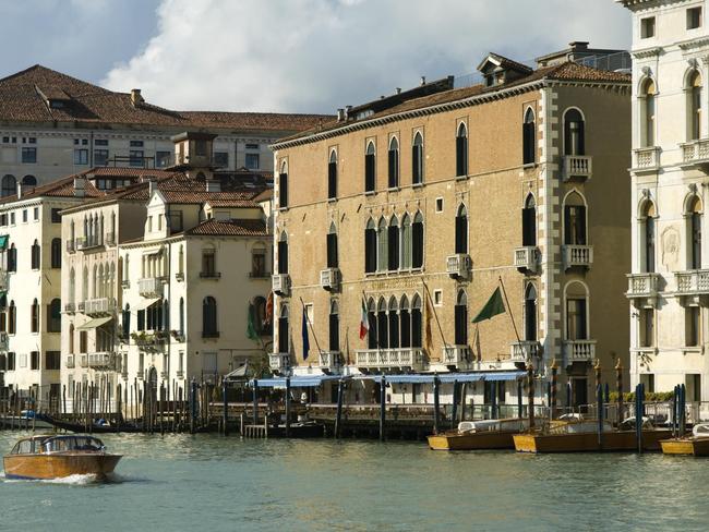 Gritti Palace sits on one of the world famous canals of Venice.