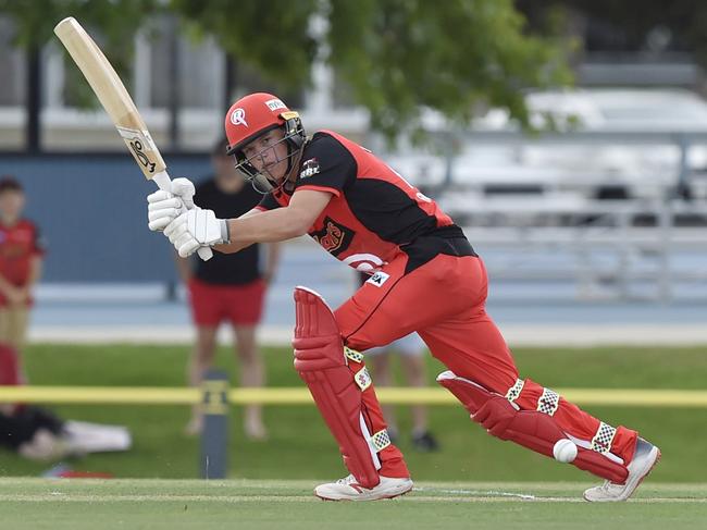 Jake Fraser-McGurk. Melbourne Renegades men's team practice match at Geelong Cricket Ground Plus family day with fans. Pictures: Alan Barber