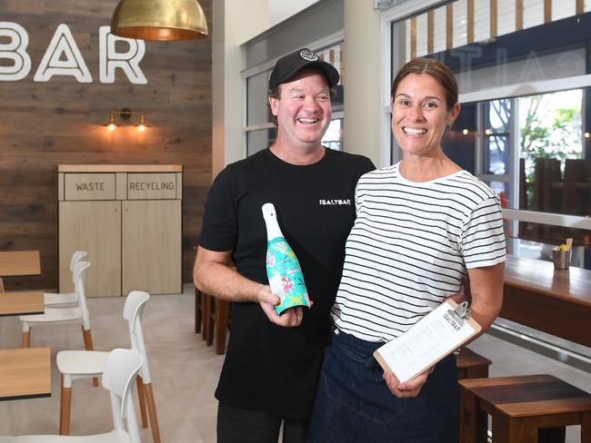 The Beach Grill and Salt Bar owners Jake and Nerida Baker are excited to launch the new look premise at  the Ballina Byron Gateway Airport after extensive renovations to the airport.