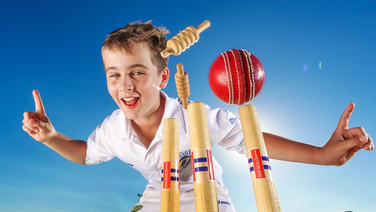 Kids News Junior Brisbane cricketer makes history books after taking a