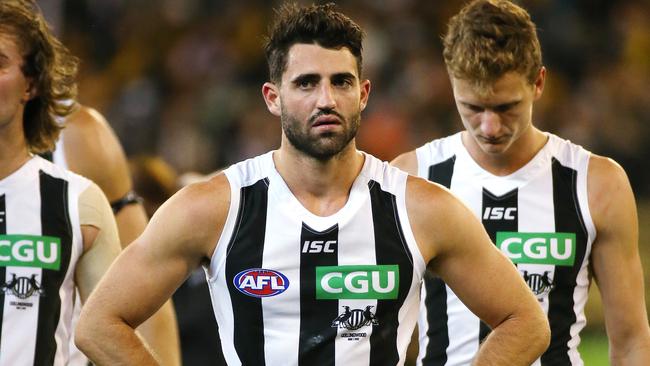 Collingwood faces a season defining clash against Sydney on Friday night. Picture : George Salpigtidis