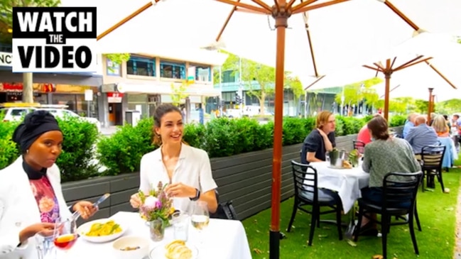 Melbourne CBD outdoor dining transformation