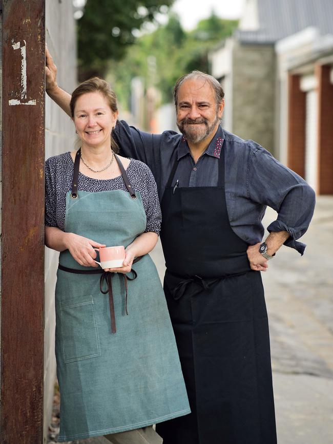 Cookbook authors Greg and Lucy Malouf have written eight cookbooks together after separated on their first one. Picture: Alan Benson