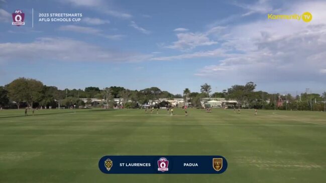 Replay: AFL Queensland Schools Cup SEQ semi-finals - St Laurence's College v Padua College (Junior male)