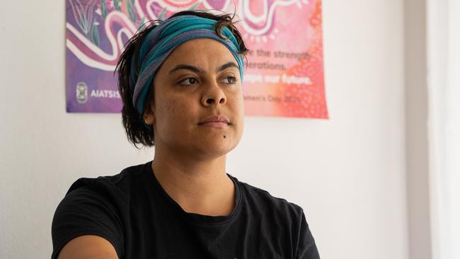 Uprising of the People chief executive officer and Kulumbirigin Danggalaba/Tiwi woman Mililma May at her office in Nightcliff.Pic: Pema Tamang Pakhrin