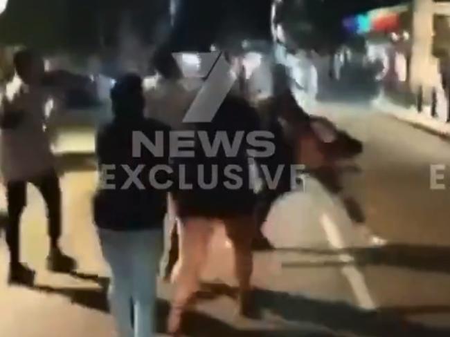 Footage allegedly shows Sydney Stack in street fight