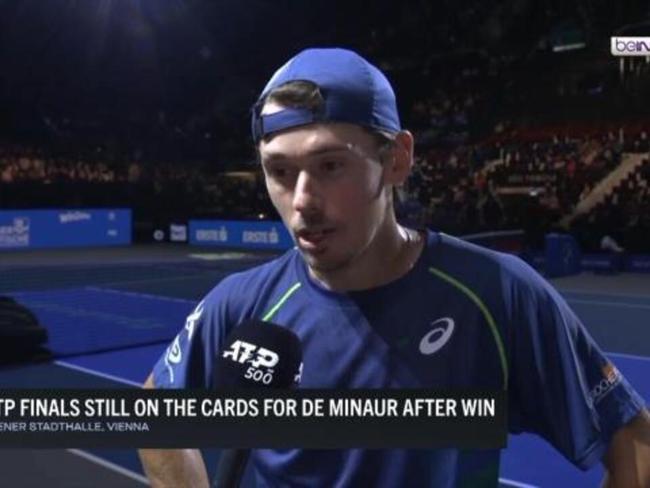 Alex de Minaur on track for ATP finals