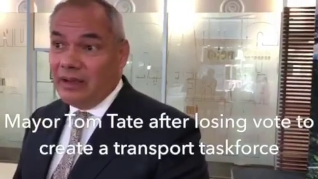 Gold Coast mayor Tom Tate speaks about transport task force