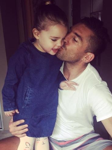 Braith Anasta with his daughter Aleeia. Picture: Instagram