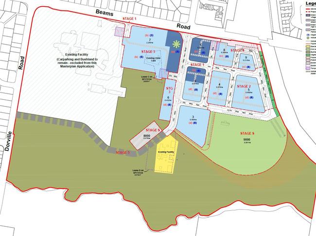 This image from the Carseldine Urban Village Queensland Government Development Application shows the different stages of the project.