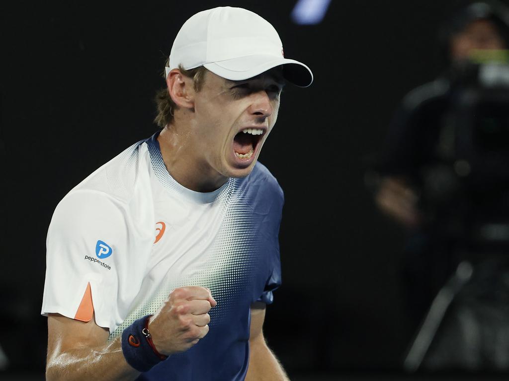 Alex de Minaur looms as Australia’s best crack at a home men’s grand slam singles. Picture: Michael Klein