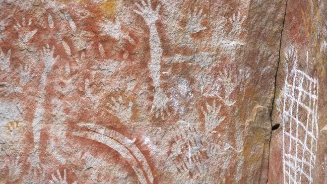 Rock art at Carnarvon Gorge, Capricorn Region, Queensland. Photo: Tourism QLD.