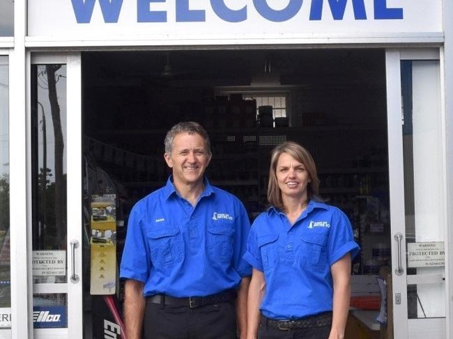 WHALE SPONSORS: James and Lisa from Byron Bay Mitre 10