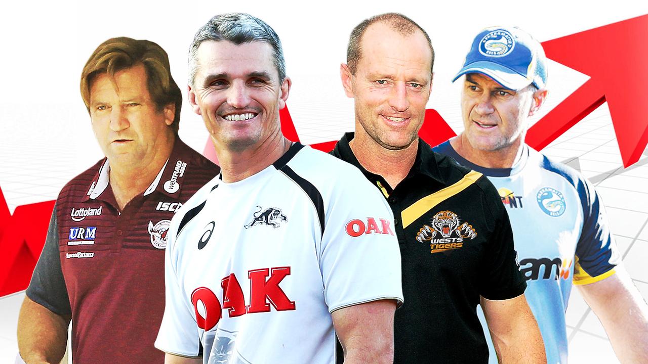 Des Hasler, Ivan Cleary, Michael Maguire and Brad Arthur will be under pressure in 2019.