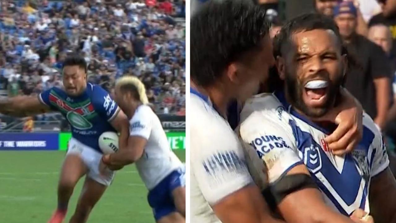 NRL 2023 Warriors vs Bulldogs, Adam Pompey raked, Viliame Kikau, reaction, stats, scores news.au — Australias leading news site