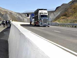 A truck on the Toowoomba Bypass. Picture: Bev Lacey