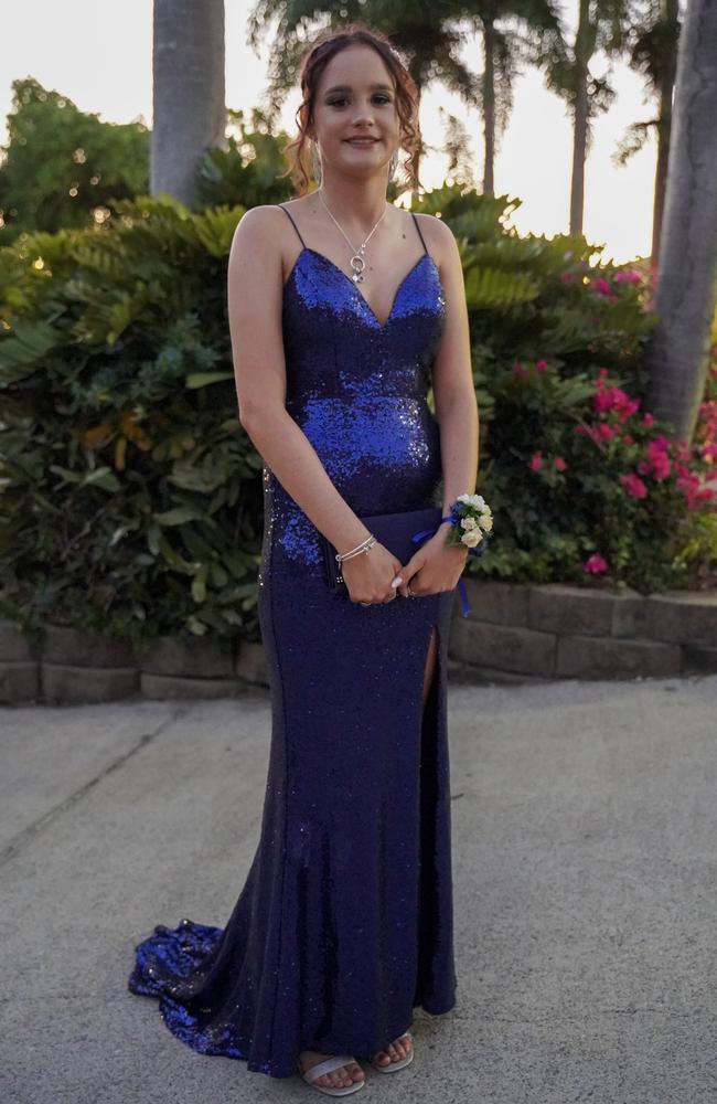Emma Benson at the Mackay North State High School formal at Windmill Function Centre, November 19, 2021. Picture: Heidi Petith