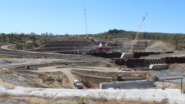 More than 300 people are working on the Rookwood Weir project with a majority of the workers from CQ.