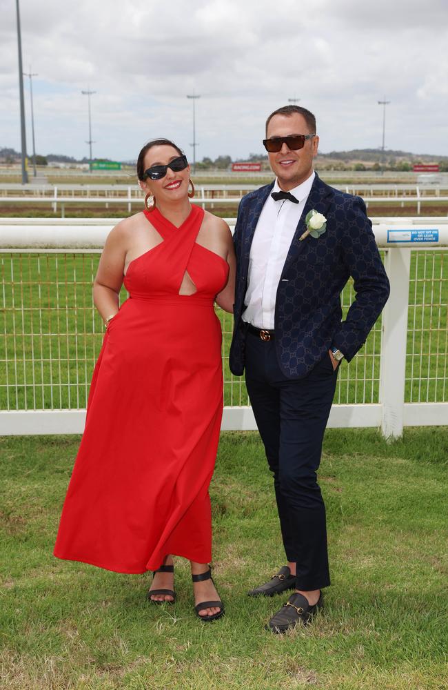 Brad Boyde and Miranda Boyde at the Pakenham Cup. Picture: Brendan Beckett