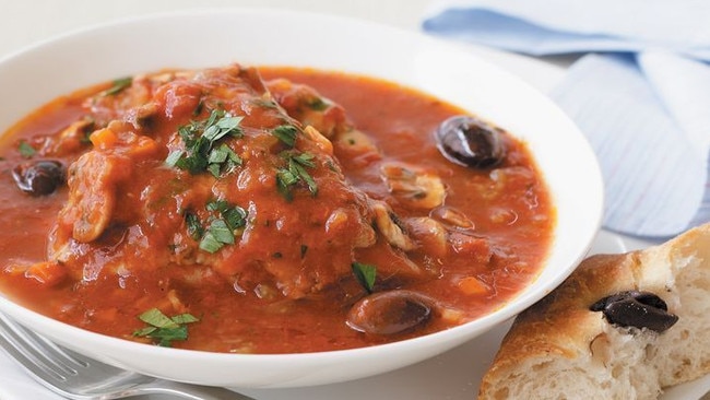 Chicken cacciatore is a tomato-based dish.