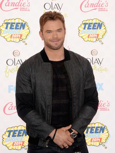 Twilight actor Kellan Lutz attends FOX’s 2014 Teen Choice Awards at The Shrine Auditorium. Picture: Getty