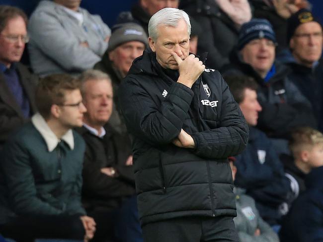 Alan Pardew was punted by West Bromwich Albion....