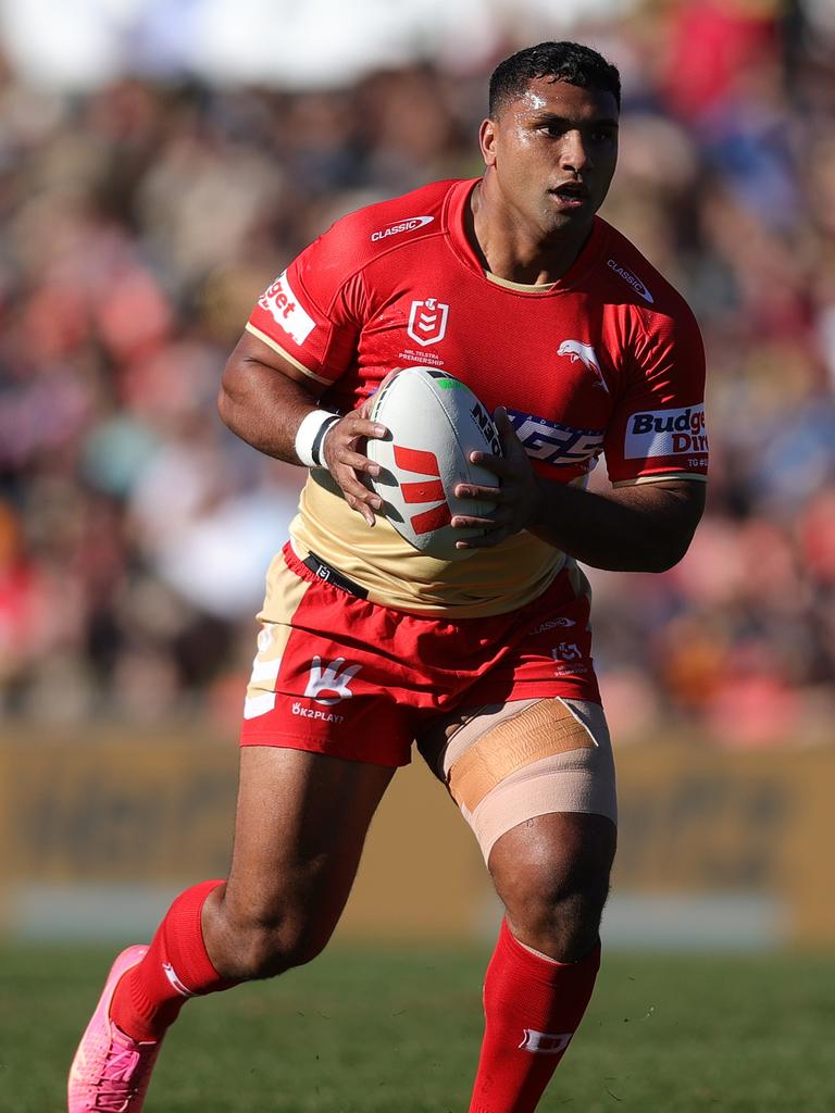 Tevita Pangai Junior was tipped to follow Wayne Bennett to the Rabbitohs next season. Picture: Jason McCawley/Getty Images