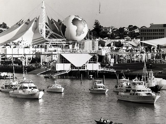 The opening day of World Expo 88 at South Brisbane