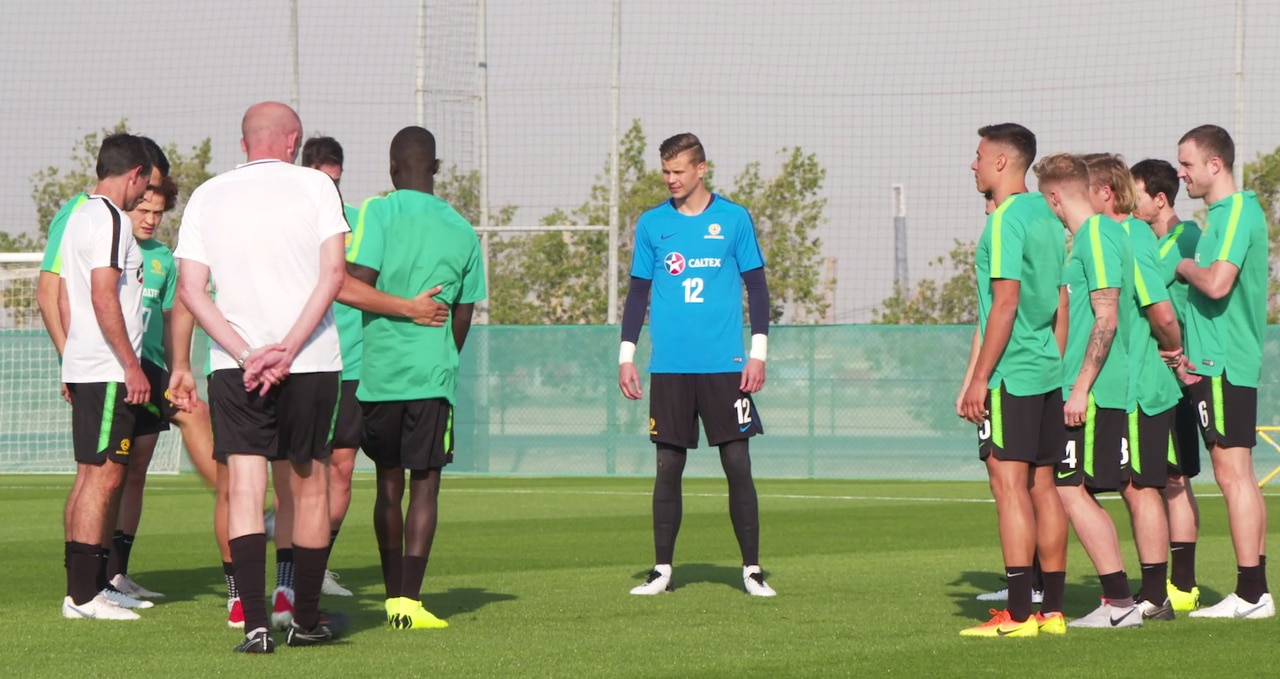 The Socceroos have arrived in the UAE