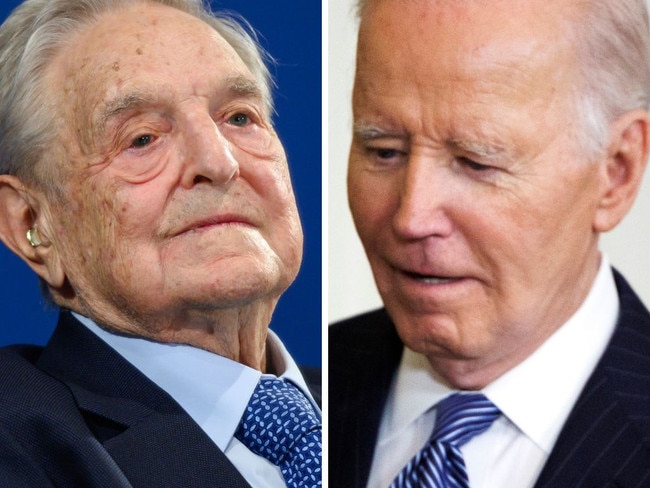 Joe Biden and George Soros.