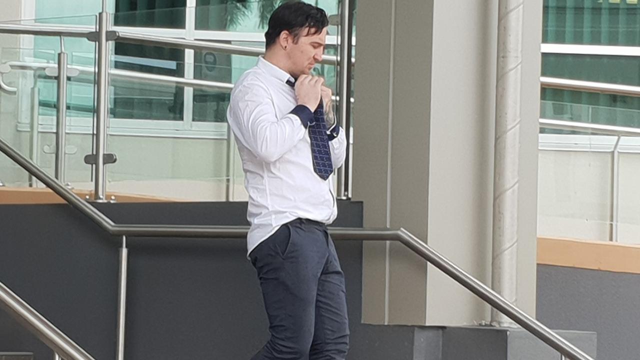 Cameron William Watkin leaves Rockhampton Courthouse after his sentencing on November 8, 2021.