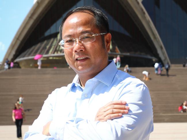 20/12/16  Huang Xiangmo YuHu chairman pictured at the Sydney Opera House. Picture Renee Nowytarger / The Australian