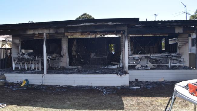 The Toikka family home was ravaged by fire last year. The family were able to escape safely after their fire alarm went off.