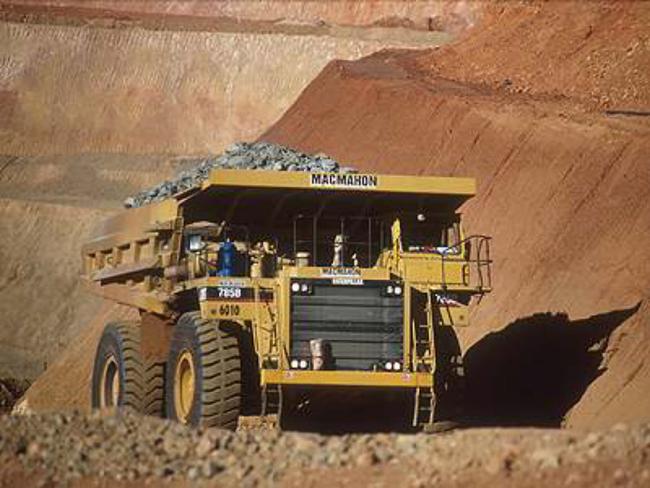 Macmahon Holdings mining dump truck. /Mining/machinery