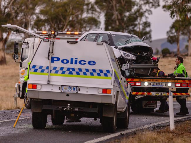 The scene of the Copping tragedy. Picture: Linda Higginson