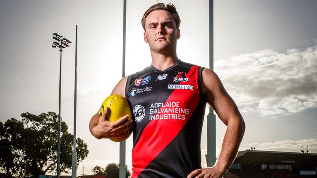 West Adelaide recruit Kieran Lovell is set to shine in Saturday’s clash with Sturt, which will be live streamed on The Advertiser website. Picture Matt Turner